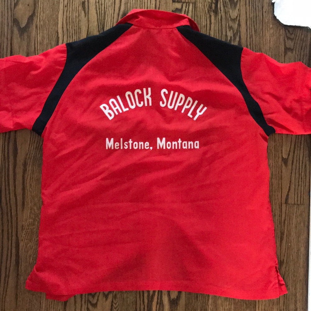 Red vintage bowling shirt - Picture 2 of 3